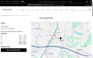 Athleta of Reston website