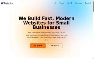 Optimize Web Solutions website