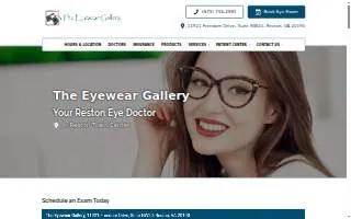 The Eyewear Gallery website