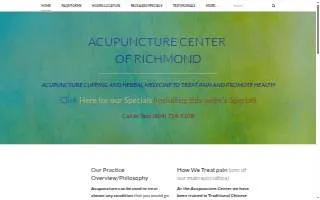 Acupuncture Center of Richmond website