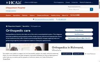 Chippenham Orthopedics website