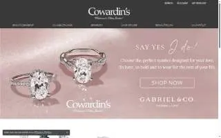 Cowardin's Jewelers website