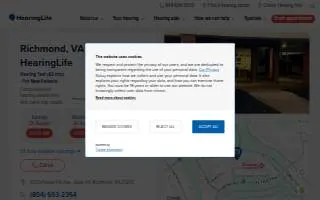 HearingLife of Richmond VA website