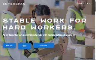 InterSpan Staffing website