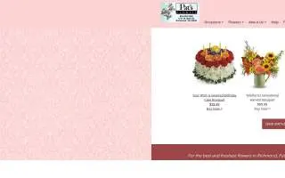 Pat's Florist website
