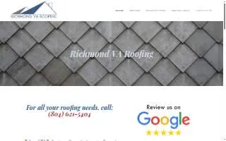 Richmond VA Roofing website