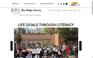 Blue Ridge Literacy website