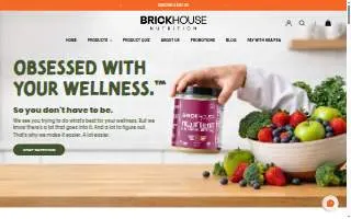 Brickhouse Health and Fitness website