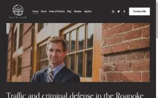 Gick Law, PLLC of Roanoke website