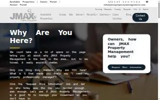 JMAX Property Management of Roanoke website