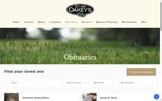 Oakey's Funeral Service & Crematory of Roanoke website