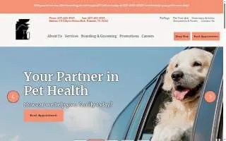 Roanoke Animal Hospital website
