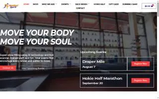 RunAbout Sports Roanoke website
