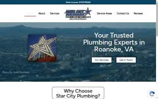 Star City Plumbing, LLC. website