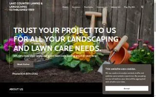 Lake Country Lawns & Landscapes website