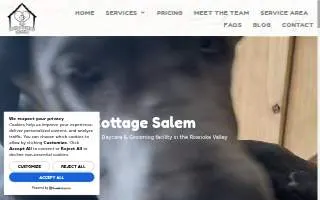 Canine Cottage Salem - Dog Daycare, Grooming, and Boarding website
