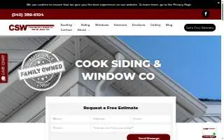 Cook Siding & Window Co. website