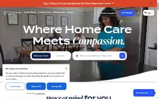 Cornerstone Caregiving of Eau Claire website