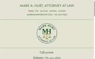 Mark Hurt Law Firm - Work Injury & Disability Attorneys website
