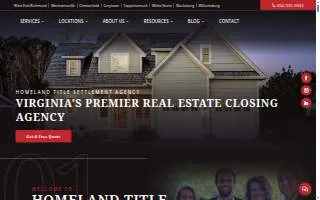 Homeland Title Settlement Agency, LLC website