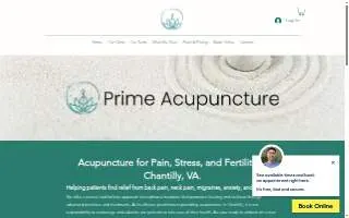 Prime Acupuncture website