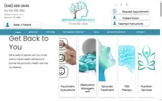 Comprehensive Behavioral Health of Staunton website