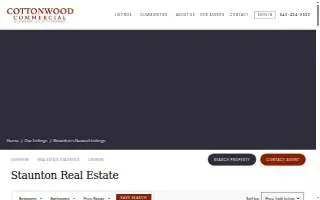 Cottonwood Commercial of Staunton website