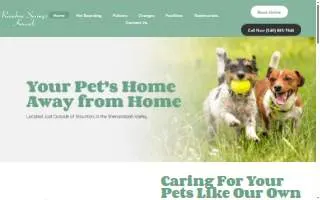 Rainbow Springs Kennels website