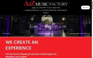 A2Z Music Factory website