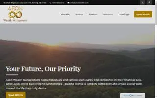 Aeon Wealth Management website