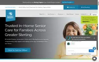 Comfort Keepers Home Care of Sterling website