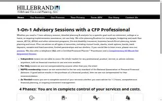 Hillebrand Financial Planning website