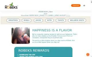 Robeks Fresh Juices & Smoothies of Sterling website