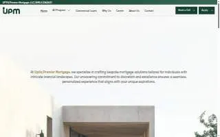 Uptiq Premier Mortgage, LLC website