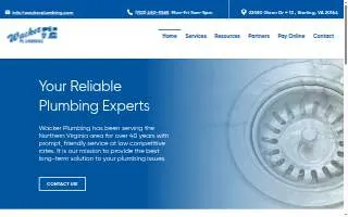Wacker Plumbing website
