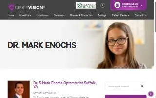 Clarity Vision- Enochs Eye Care website