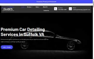Clark's Wash & Go Mobile Detailing Suffolk Va website