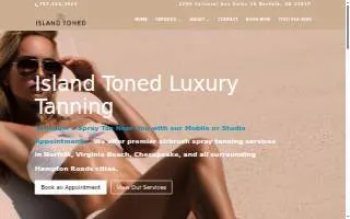 Island Toned Luxury Tanning of Suffolk website