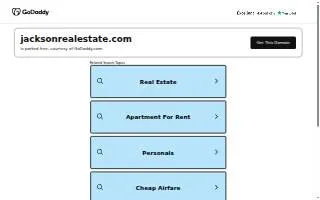 Jackson Real Estate website
