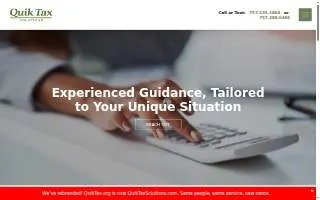 Quik Tax Solutions website