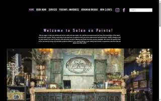 Salon On Pointe website