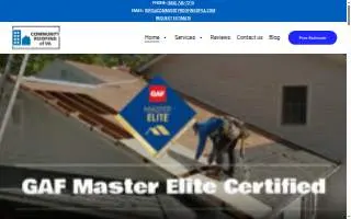 Community Roofing of VA, LLC website