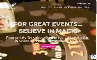 Magic Special Events website