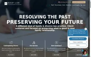 Roop Law Firm website