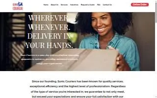 Sonic Couriers Inc website