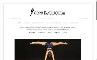 Vienna Dance Academy website