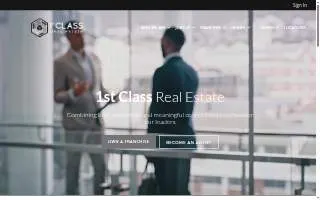 1st Class Real Estate website