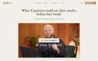 Ageless Skin Rejuvenation website