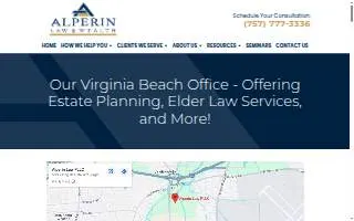 Alperin Law PLLC of Virginia Beach website