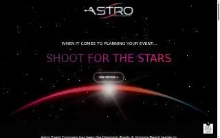 Astro Event Company website